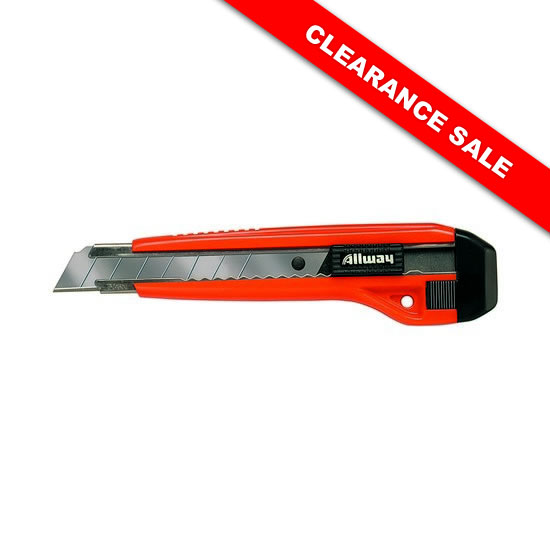 18mm STEEL TRACK SNAP OFF KNIFE, 3 BLADES